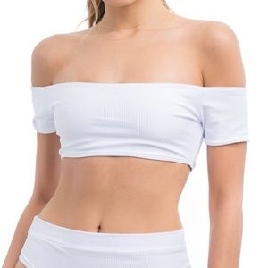 White bikini top